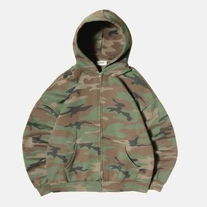 Elwood Camo Zip Up Hoodie